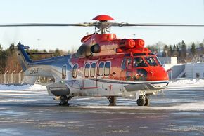 Det var dette helikopteret, et EC225 Super Puma med registreringsnummer LN-OJF, som havarerte 29. april 2016. <i>Foto: CHC.</i>