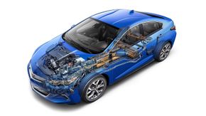 Chevrolet Volt er en hybridbil med Voltec-drivlinje. <i>Foto: General Motors</i>