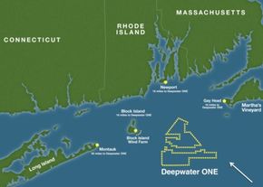 Selskapet bak Block Island havvindpark, har allerede begynt planleggingen av en tre ganger så stor havvindpark (Deepwater One) i samme farvann, som på sikt kan bli enda større. <i>Foto: Deepwater</i>