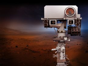 Kameraer og instrumenter på Mars 2020s mast. <i>Foto: NASA</i>