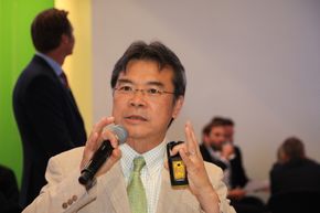Yoshioka Tatsuya er både grunnlegger og sjef for Peace Boat. <i>Foto: Tore Stensvold</i>