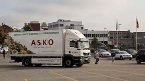 Askos første elektriske distribusjonsbil har siden september vært i drift her på Kalbakken i Oslo. <i>Foto: Per Erlien Dalløkken</i>