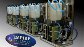 Empire Hydrogen hevder at systemet deres ved hjelp av elektrolyse av vann kan gi en dramatisk økning i motoreffekt. <i>Foto: Empire Hydrogen</i>
