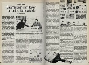 Teknisk Ukeblad intervjuet BMW om førerløse biler i 1984. <i>Foto: Faksimile</i>