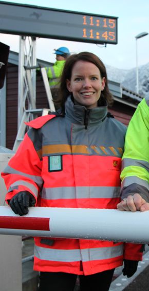 Statens vegvesens prosjektleder, Marianne Nærø. <i>Foto: Kjell Herskedal</i>