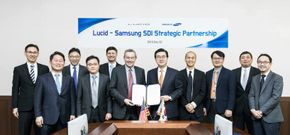 Samsung SDI og Lucid har inngått batterisamarbeid. <i>Foto: Lucid Motors</i>