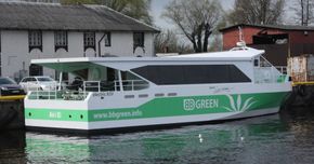 BB Green-prosjektet har som mål å lage batteridrevne passasjerbåter for 25-30 knop, med god plass til passasjerer og sykler. <i>Foto: ESI</i>