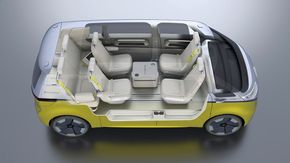 Buzz kan konfigureres med seter i forskjellig oppsett. <i>Foto: Volkswagen</i>