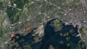 Uno-x-stasjonen ligger i Sandvika lengst vest, mens den kommende Hyop-stasjonen ligger på Høvik - begge deler Bærum kommune. Hittil har Hyop drevet to relativt små stasjoner på Herøya og Gaustad, samt en forskningsstasjon i Lillestrøm. Gaustad-stasjonen skal flyttes til Økern og utvides.   <i>Foto: Google Maps</i>