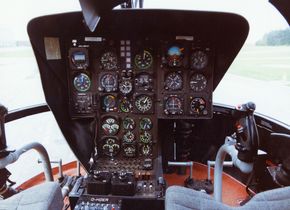 Slik er den analoge cockpiten på Bo 105. <i>Foto: Airbus Helicopters</i>