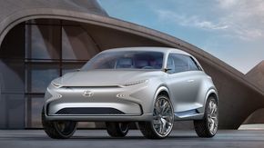 «Future Eco» heter Hyundai-konseptet. De kommende tre årene skal selskapet lansere minst 14 nye miljømodeller. <i>Foto: Hyundai</i>