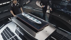 Mannskapet på land kan ta fram 3D-modell og hologram av hvert enkelt skip. <i>Foto: Rolls-Royce/VTT</i>