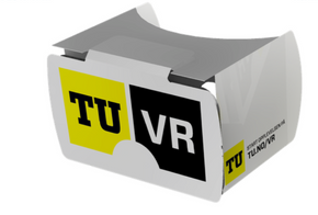 TU har produsert egne VR-briller i papp.