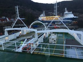 Ombyggingen av Melshorn og Vardehorn pågikk ved Havyard fra november 2016 til januar 2017. <i>Foto: Torghatten Nord</i>