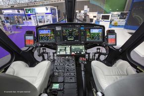 Cockpiten påAW169. <i>Foto: Leonardo</i>