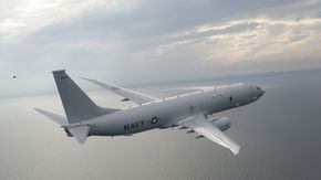 US Navy stiller på Sola airshow med et av sine P-8A Poseidon, tilsvarende dem Luftforsvaret skal ha fem av. <i>Foto: Boeing</i>