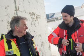 Tidkrevende: Sealab Ocean Group startet arbeidet med kamerariggen i 2008. I dag samarbeider Milan og sønnen Oscar Marković tett med Marine Harvest og Innovasjon Norge i utviklingen. Så langt er det brukt rundt ti millioner kroner i utviklingen av kamerateknologien. <i>Foto: Havard Zeiner</i>