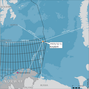 Statoil boret i sommer Korpfjell, den første brønnen i Barentshavet Sørøst. Det ble kun funnet mindre mengder gass, som ikke vil være lønnsomt å utvinne. <i>Foto:  Statoil</i>