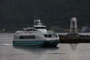 Sør-Trøndelag vil erstatte dagens hurtigbåter med nullutslipps. De går ut med anbud som gjelder ruter fra 2020, dete vil si to år før de tre ru ndt Oslofjorden. <i>Foto:  Tore Stensvold</i>
