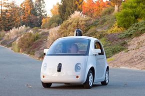 Prototyp på Googles selvkjørende bil. <i>Bilde:  Google</i>