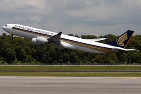 Fram til høsten 2013 fløy Singapore Airlines til New York med A340-500 med kun businesseter om bord. <i>Foto:  Singapore Airlines</i>