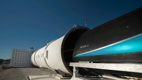 DevLoop-anlegget i Nevada er et fullskala testanlegg. <i>Bilde:  Virgin Hyperloop One</i>