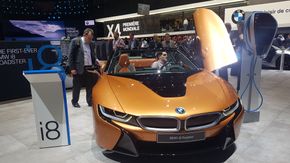 BMW i8 roadster kommer om et par måneder sammen med faceliftet i8 coupé. <i>Foto:  Marius Valle</i>
