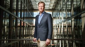 Oslomet-rektor Curt Rice håper at Gründergarasjen skal være en pådriver for innovasjon og entreprenørskap. <i>Foto:  Oslomet</i>