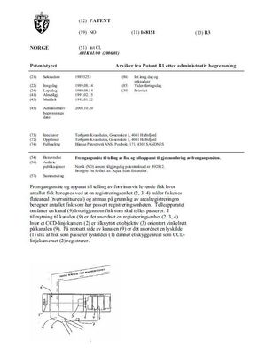 Kvassheims patent som gikk ut i 2009. <i>Faksimile:  Patentstyret</i>