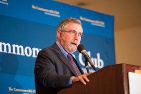 Paul Krugman vant nobelprisen i økonomi i 2008. I 1991 ble han tildelt John Bates Clark-medaljen i økonomi, ifølge Economist er dette en større bragd enn å vinne Sveriges Riksbanks pris i økonomisk vitenskap til minne om Alfred Nobel. <i>Foto:  Ed Ritger</i>