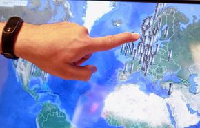 Kundene kommer fra hele verden. Dette interaktive kartet viser en oversikt over hvor i verden gjærlåsene er tatt i bruk. <i>Foto:  Kurt Lekanger, Digi.no</i>