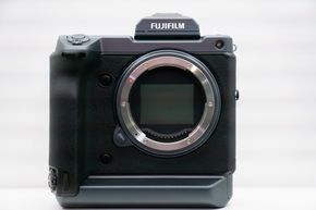 Dette er en prototype på Fujifilms kommende kamera med 100 megapiksler. <i>Foto:  Eirik Helland Urke</i>
