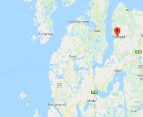 Prosjektet skal bygges nordøst for Haugesund. <i>Illustrasjon:  Google Maps</i>