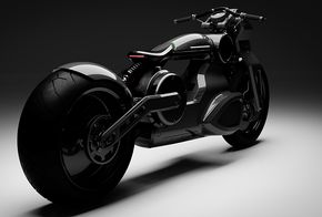 Denne heter Bobber, og er et konsept som skal gi en smak på en kommende motorsykkel. <i>Foto:  Curtiss Motorcycles</i>