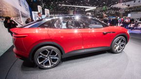 En ID-konseptmodell kalt Crozz, er en elektrisk SUV. <i>Foto:  Marius Valle</i>