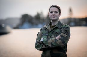 Sjef Minedykkerkommandoen, orlogskaptein Bengt Berdal. <i>Foto:  Jakob Østheim</i>