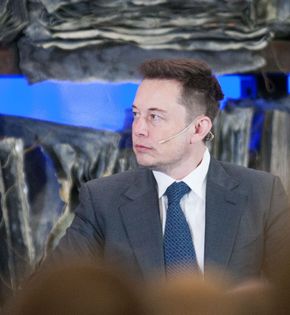 Teslas Elon Musk under et besøk i Oslo. <i>Bilde:  Marius Valle</i>