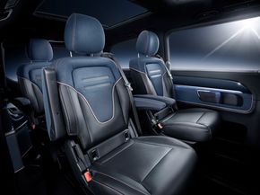 Bilen kan utstyres med til sammen åtte seter. <i>Foto:  Daimler AG - Product Communications Mercedes-Benz Vans</i>