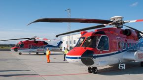 Equinor og CHC Helikopter Service mottok i oktober 2017 de to siste av til sammen sju Sikorksy S-92A redningshelikoptre. <i>Foto:  Ina Steen Andersen</i>