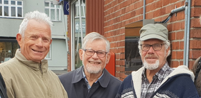 Bjørn Helge Klüver, Egil Ronæss og Øystein Dalland er med i Frivillig faggruppe for bidrag til løsning av deponisaken. <i>Foto:  K. Schüller</i>