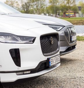 Jaguar I-Pace og Audi E-Tron er to elektriske SUV-er. <i>Foto:  Marius Valle</i>