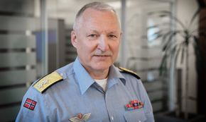 Generalmajor Morten Klever er direktør for det norske kampflyprogrammet. <i>Foto:  Eirik Helland Urke</i>