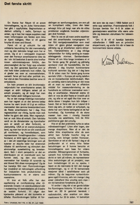Faksimile av Teknisk Ukeblad 31. juli 1969.