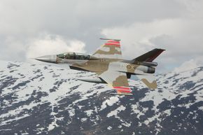F-16 i Spitfire-fargeskjema. <i>Foto:  331 skvadron / Forsvaret</i>