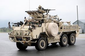 Forsvaret har bestilt 24 slike spesialkjøretøy med opsjon på ytterligere 24 feltvogner.  <i>Foto:  Torbjørn Kjosvold / Forsvaret</i>