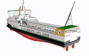 EU-prosjektet E-Ferry har tatt fire år fra oppstart til E/F Ellen høsten 2019 er ferdig bygget og satt i drift mellom Ærø og fastlandet. <i>Illustrasjon: EU H2020</i>
