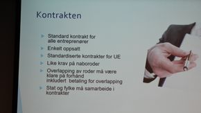 Arild Olsbakk, leder i fylkesstyret til NLF, mente blant annet at disse punktene er rimelige å forvente seg i en driftskontrakt. <i>Foto:   Bjørn Olav Amundsen</i>