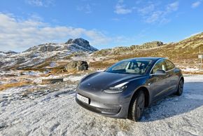 Tesla Model 3. <i>Foto:  Mathias Klingenberg</i>
