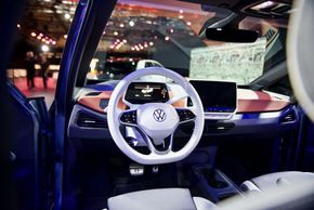 Interiøret i Volkswagen ID.3. <i>Foto:  Mathias Klingenberg</i>
