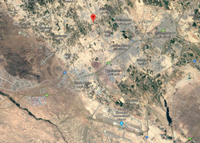 Havaristedet nord for Imam Khomeini lufthavn. <i>Foto:  Google maps</i>